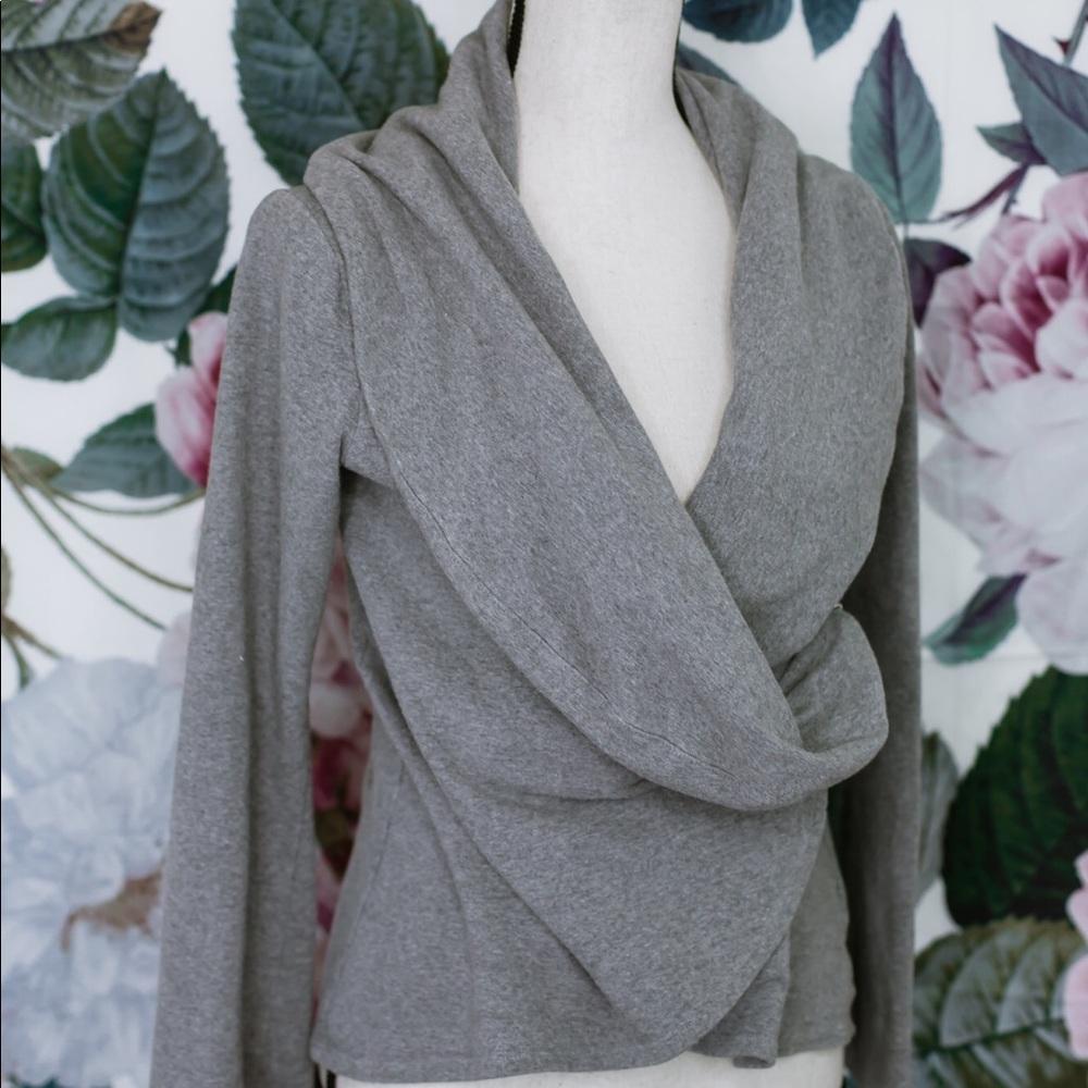 Maternity wrap top